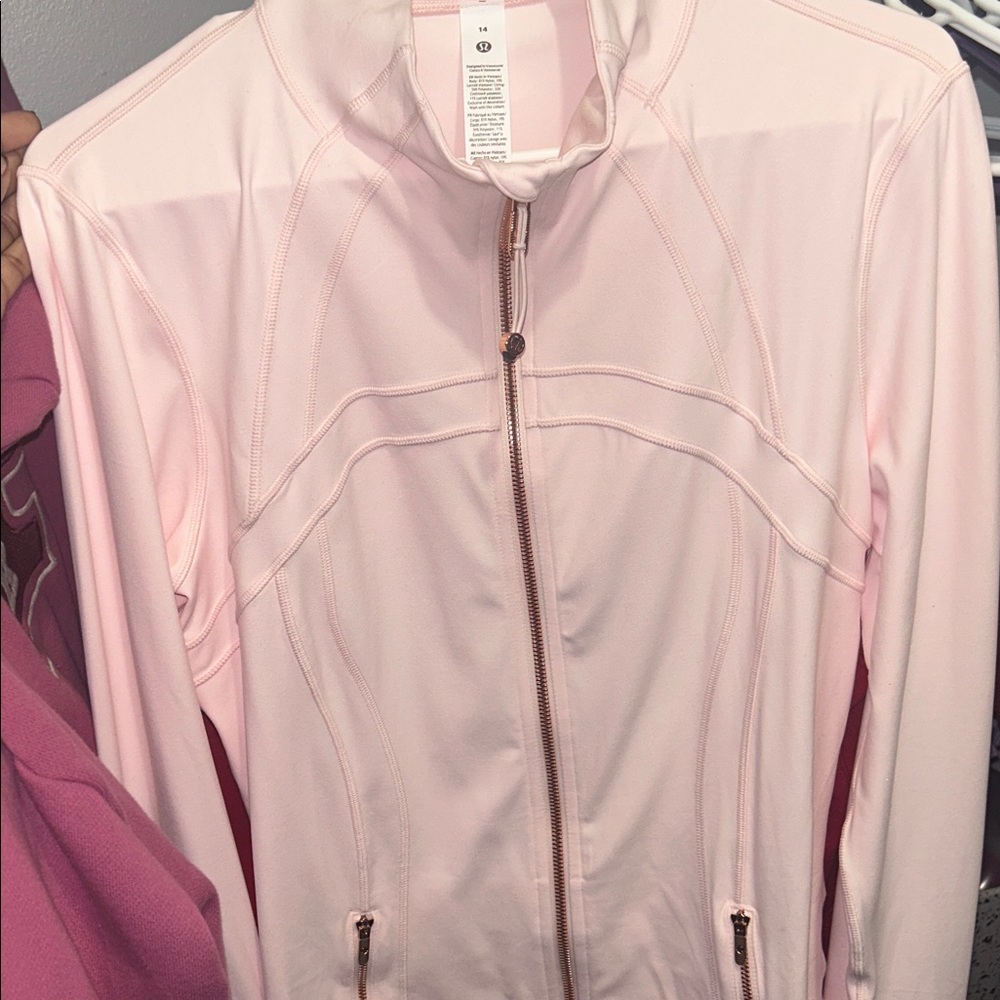 Lululemon Athletica Light Pink Bomber Jacket